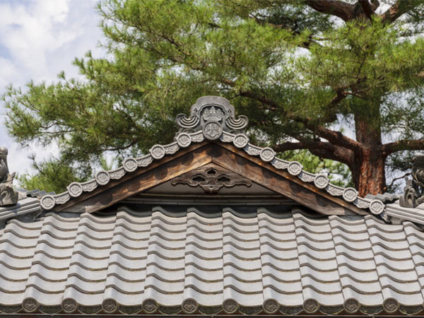 獨特的筒瓦為古建筑增添魅力
